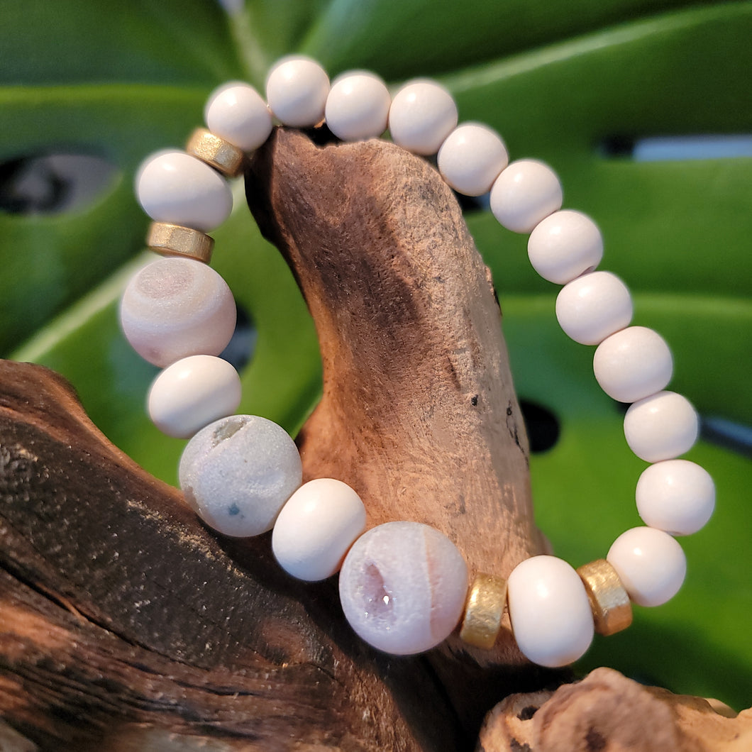 Soft Druzy Agate Bracelet