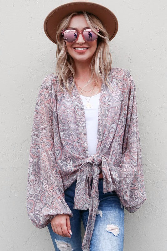 Paisley boho top